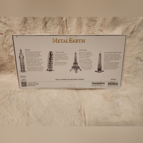 New Metal Earth DIY Steel Sheets to 3D Laser Cut Models - 4 Landmarks Set - Picture 2 of 2